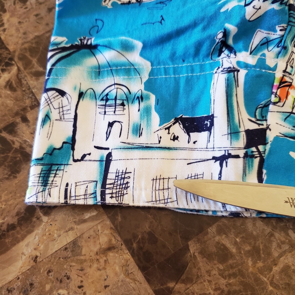 Susan Graver Style 1X colorful artsy vibrant Shirt Jacket Resort Beach Tropical - Picture 13 of 13